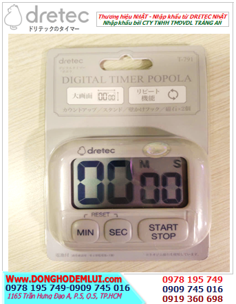 DRETEC T-791BE, Đồng hồ hẹn giờ đếm lùi TIMER DRETEC T-791BE chính hãng